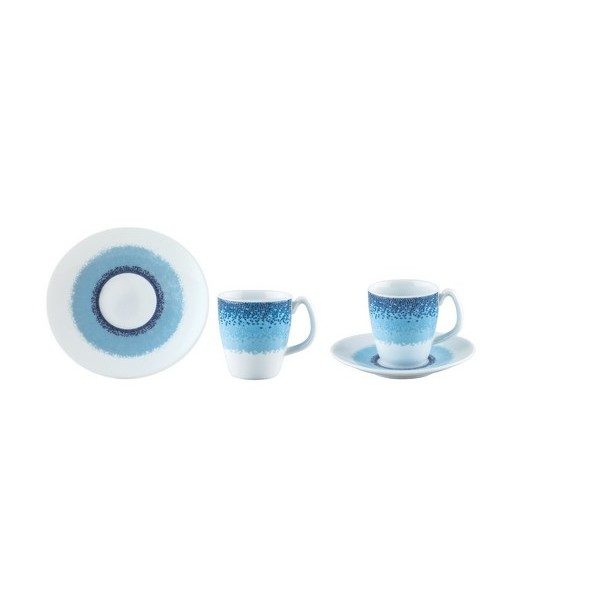 Ιωνία Apeiron μπλε φλιτζάνι καφέ 110ml πορσελάνης