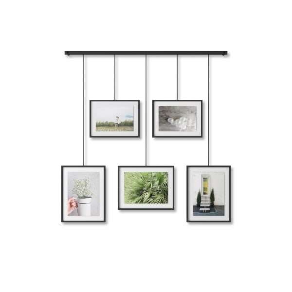 Umbra Exhibit πολυκορνίζα τοίχου μαύρη 10χ15 & 13x18 εκ