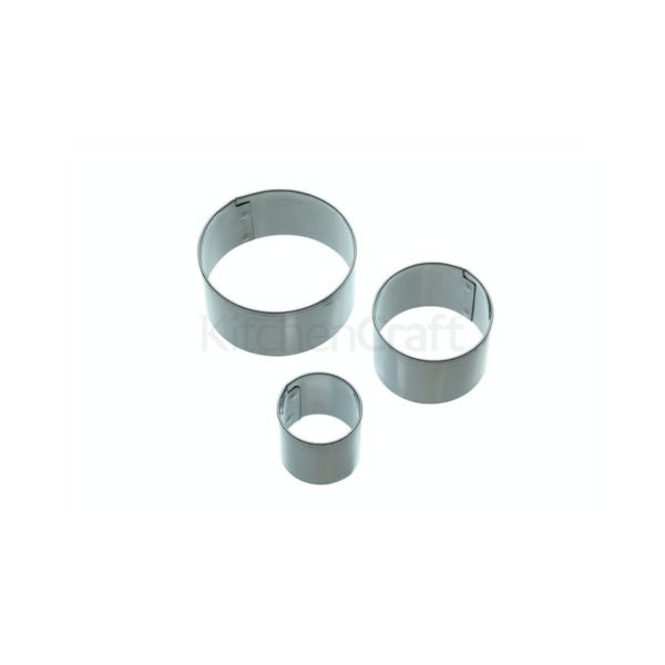 Kitchen Craft σετ 3 τεμ κουπάτ στρογγυλά 2-3-4εκ