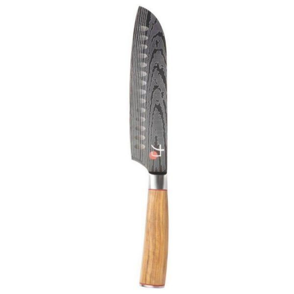 Bergner Tetsu Mαχαίρι Santoku 17,5 εκ ξύλινη λαβή