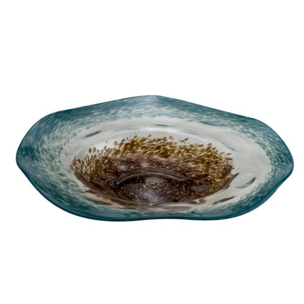 Hfa Hfa Earth & Sea Πιατέλα 35 εκ γυάλινη