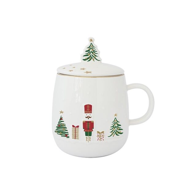 Easy Life Let it Snow κούπα με καπάκι 450 ml πορσελάνης