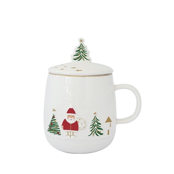 Easy Life Let it Snow κούπα με καπάκι 450 ml πορσελάνης
