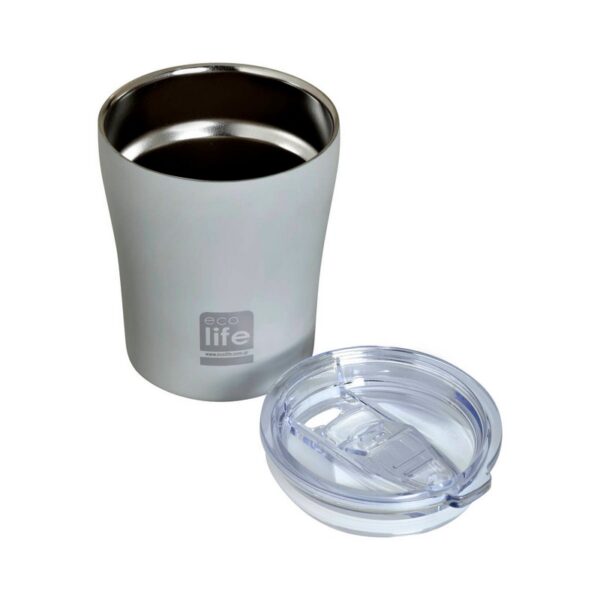 Eco Life Θερμός ανοξείδωτο καφέ 300 ml γκρι