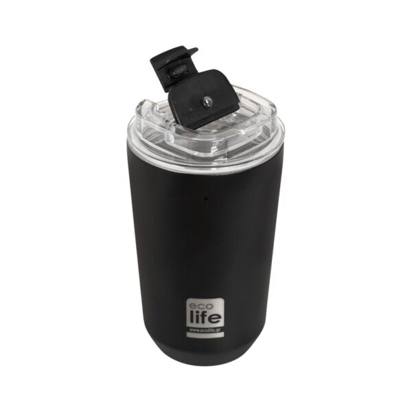 Eco Life Coffee Pure Black ανοξείδωτο ποτήρι θερμός 360 ml