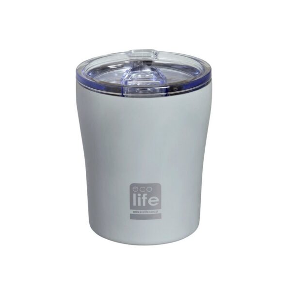 Eco Life Θερμός ανοξείδωτο καφέ 300 ml γκρι