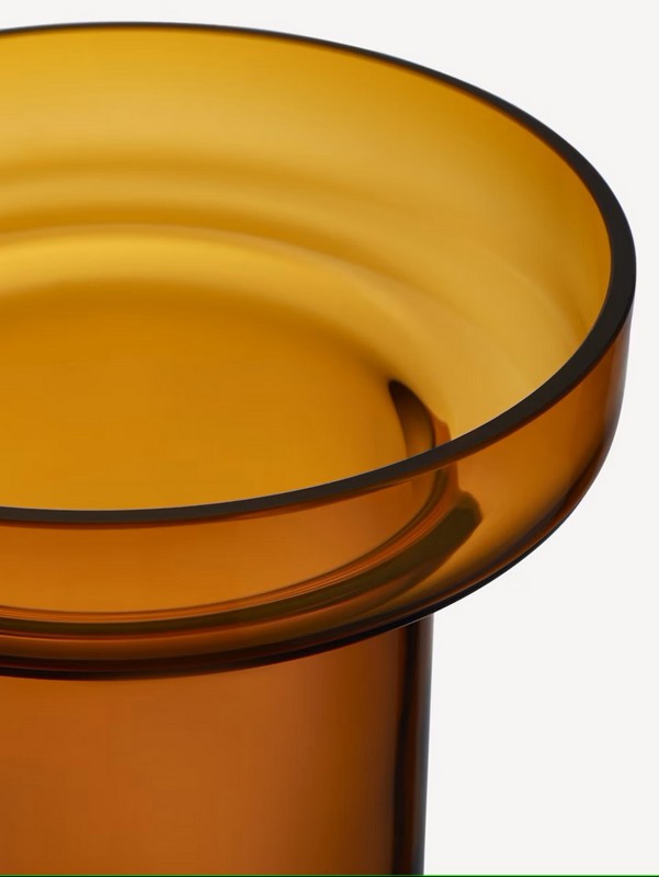 Kosta Boda Limelight Tulip ανθοδοχείο Amber κρυστάλλινο 23 εκ.