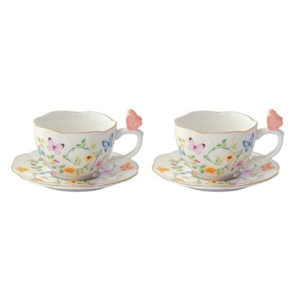Easy Life Dancing Butterflies Σετ 2 τεμ Φλιτζάνι Καφέ 120 ml πορσελάνης
