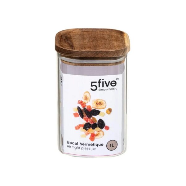 5Five Hermet Βάζο Αποθήκευσης 1000 ml γυάλινο