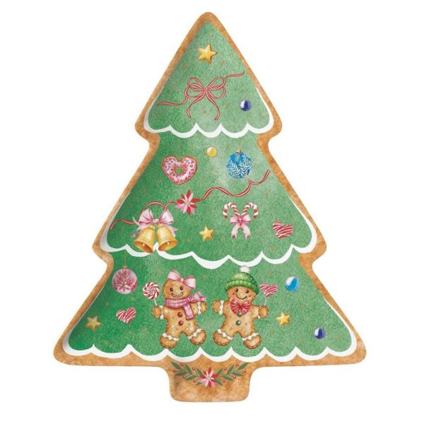 Easy Life Sweet Christmas Πιατέλα "Δέντρο" 20,5Χ25,5 εκ πορσελάνης
