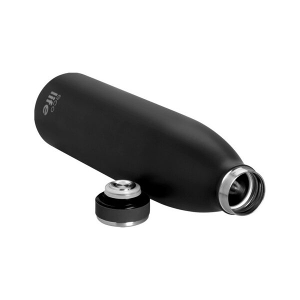 Eco life Slim Black Μπουκάλι 1000 ml ανοξείδωτο