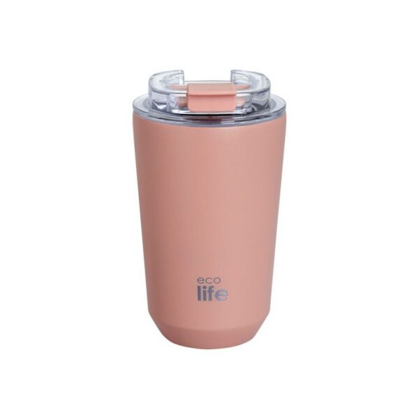 Eco Life Coffee Pure Pink ανοξείδωτο ποτήρι θερμός 360 ml