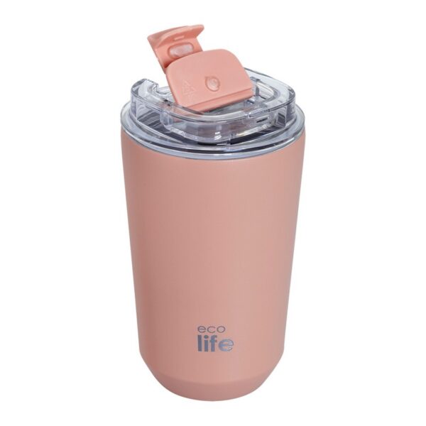 Eco Life Coffee Pure Pink ανοξείδωτο ποτήρι θερμός 360 ml