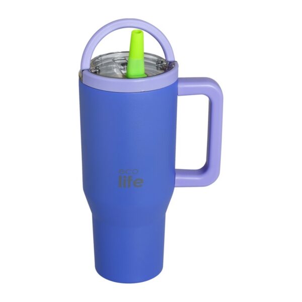 Eco Life Ποτήρι Θερμός Blue Purple 900 ml ανοξείδωτο