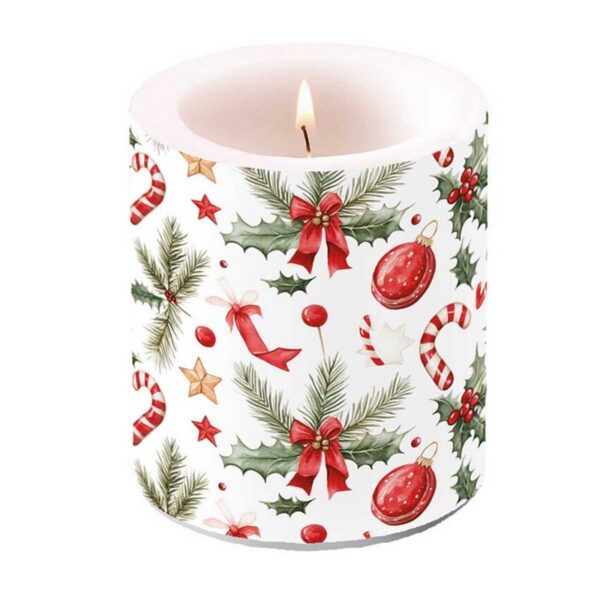 Ambiente Christmas Elements Κερί 12 εκ