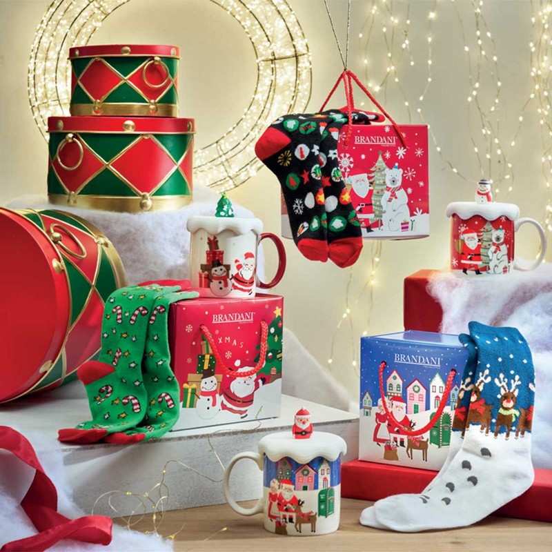 Brandani  Σετ Κούπα με Καπάκι & Κάλτσες Brandani Σετ Κούπα με Καπάκι & Κάλτσες