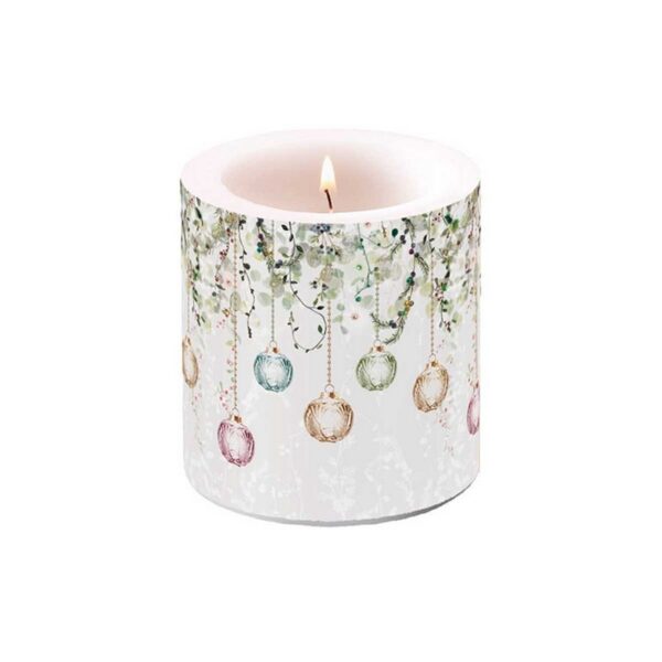 Ambiente Floral Christmas Κερί 8 εκ