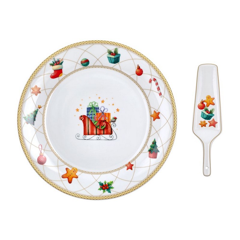 Tognana Christmas Fairy Tale Πιατέλα με σπάτουλα 27 εκ πορσελάνης Tognana Christmas Fairy Tale Πιατέλα με σπάτουλα 27 εκ πορσελάνης
