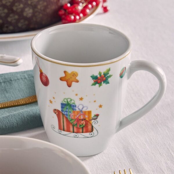 Tognana Christmas Fairy Tale Σετ 2 τεμ Κούπες 340 ml πορσελάνης