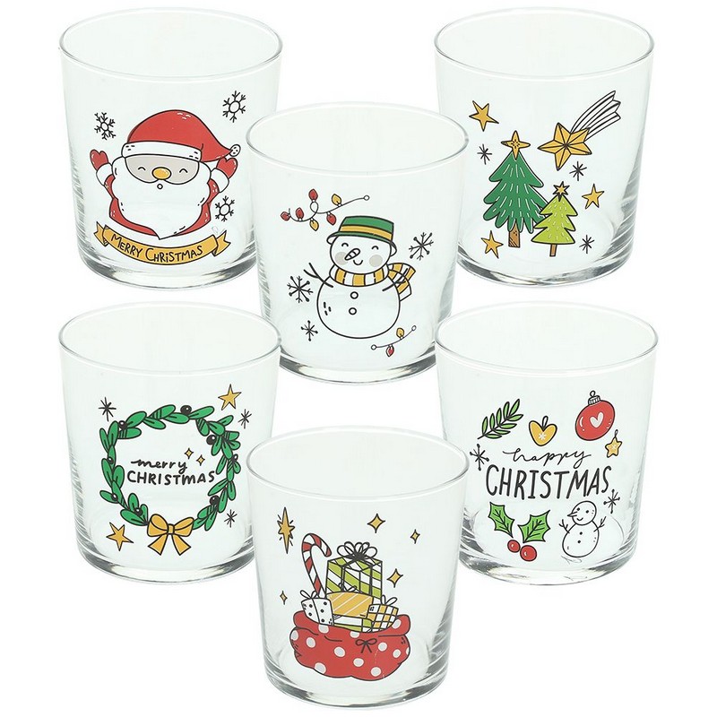 Tognana Happy Christmas  Ποτήρι 330 ml γυάλινο Tognana Happy Christmas Ποτήρι 330 ml γυάλινο