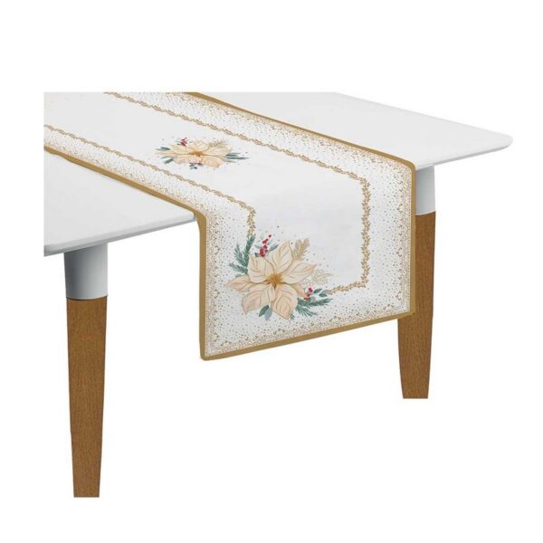 Easy Life White Elegance Σετ 2 τεμ Ράνερ 140Χ45 εκ βαμβακερό
