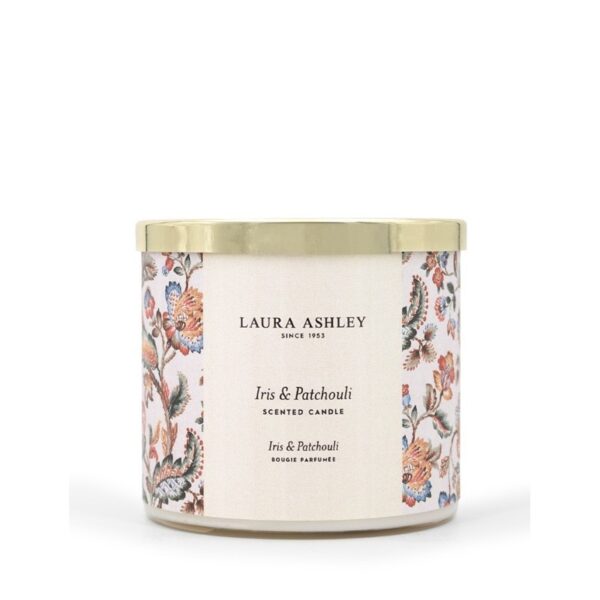 Laura Ashley Iris & Patchouli Κερί Big Jar 400 gr