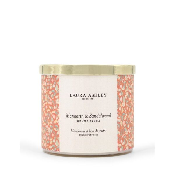Laura Ashley Mandarin & Sandalwood Κερί Big Jar 400 gr