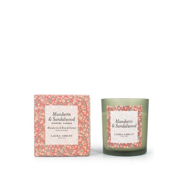 Laura Ashley Mandarin & Sandalwood Κερί Giftbox 200 gr