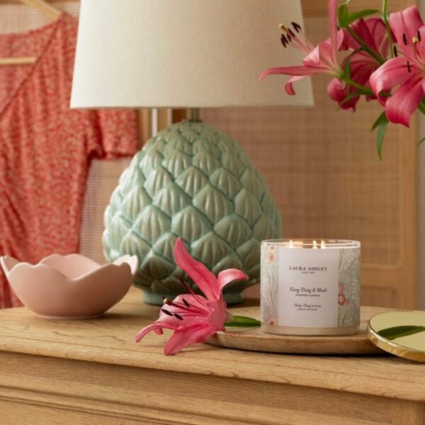 Laura Ashley Ylang Ylang & Musk Κερί Big Jar 400 gr