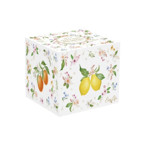 Easy Life Fancy Fruit Σετ 2 τεμ Φλιτζάνι καφέ 120 ml με πιατάκι πορσελάνης