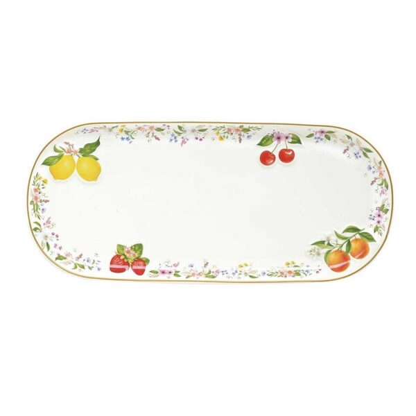 Easy Life Fancy Fruit Πιατέλα 15Χ34 εκ πορσελάνης