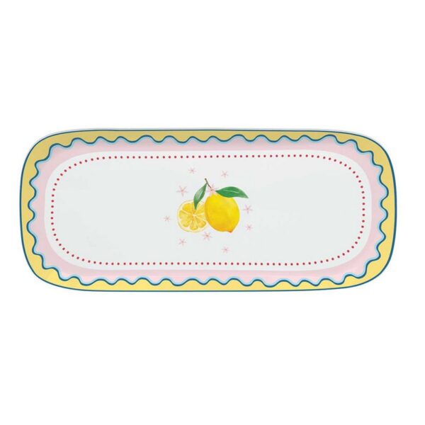 Easy Life Fruit Mania Πιατέλα Ορθογώνια 40Χ17,5 εκ πορσελάνης
