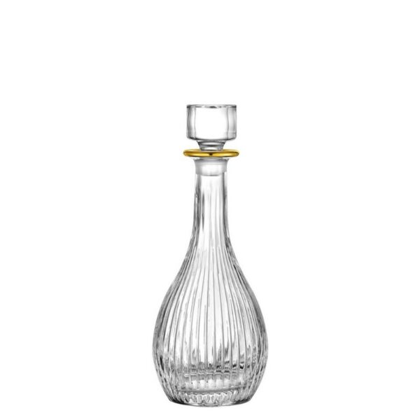 RCR Timeless Gold Μπουκάλα Kρασιού 900 ml χρυσό κρυστάλλινη
