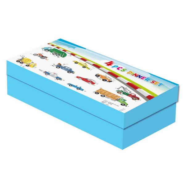 Cryspo trio Cars Σετ 4 τεμ Παιδικό πορσελάνης