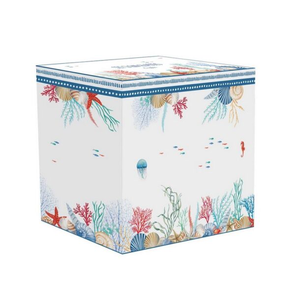 Easy Life Sea Breeze Σετ 2 τεμ Ποτήρια Κολονάτα 500 ml γυάλινο