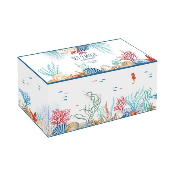 Easy Life Sea Breeze Σετ 2 τεμ Κούπες 350 ml πορσελάνης