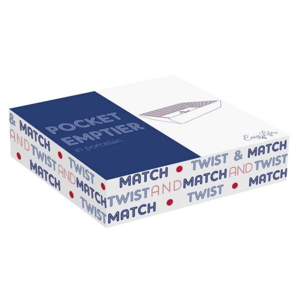 Easy Life Twist & match Blue Πιατάκι 14Χ11 εκ πορσελάνης