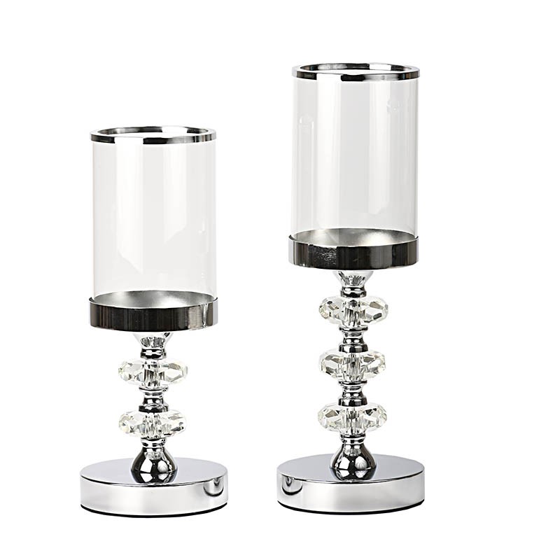 Kaliso Σετ 2 τεμ Κηροπήγια νικελίου μεταλλικά Kaliso Σετ 2 τεμ Κηροπήγια νικελίου μεταλλικά