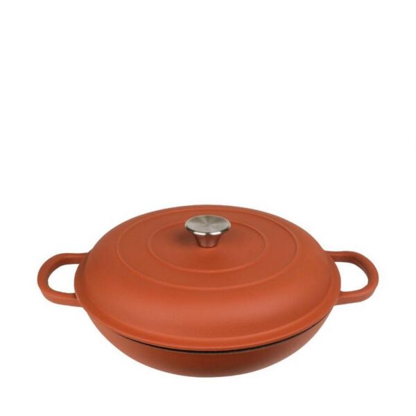 Espiel Volcano Red Ημίχύτρα 30 εκ/3200 ml μαντεμένια