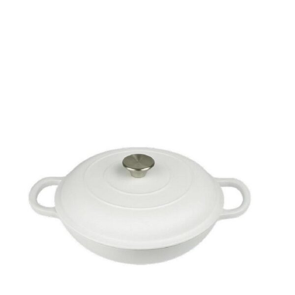 Espiel Volcano White Ημίχύτρα 30 εκ/3200 ml μαντεμένια