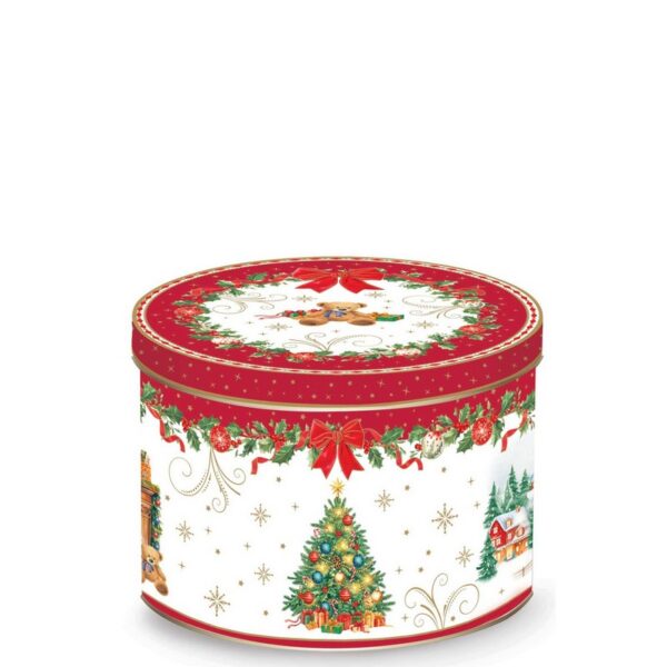 asy Life Christmas Heritage "Δέντρο" Κούπα 350 ml σε μεταλλικό κουτί πορσελάνης