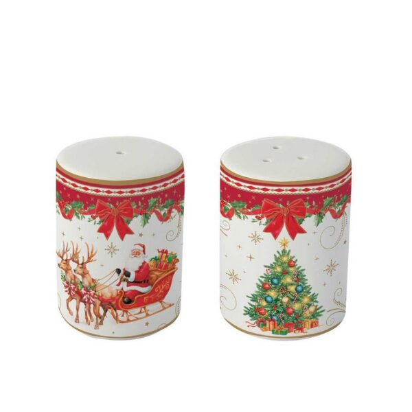 Easy Life Christmas Heritage Σετ 2 τεμ Αλατοπίπερο πορσελάνης