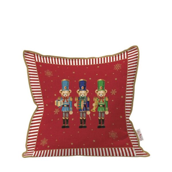Easy Life Christmas Teddy Red Μαξιλάρι 45Χ45 εκ υφασμάτινο