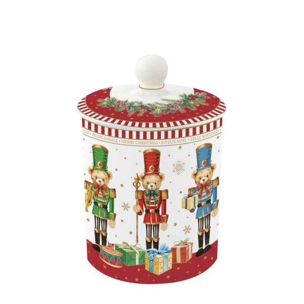 Easy Life Christmas Teddy Δοχείο Αποθήκευσης 11,5Χ18εκ πορσελάνης
