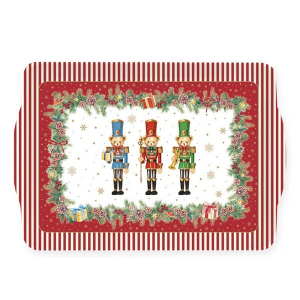 Easy Life Christmas Teddy Δίσκος 33Χ22 εκ μελαμίνης