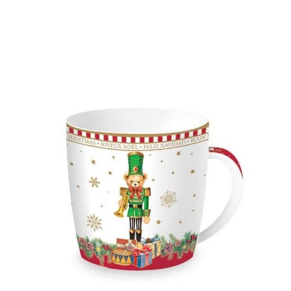 Easy Life Christmas Teddy Green Κούπα 350 ml σε μεταλλικό κουτί πορσελάνης