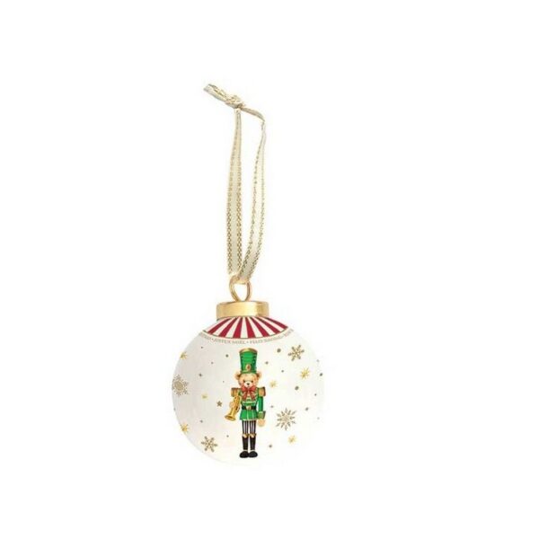Easy Life Christmas Teddy Green Στολίδι 7 εκ κεραμικό