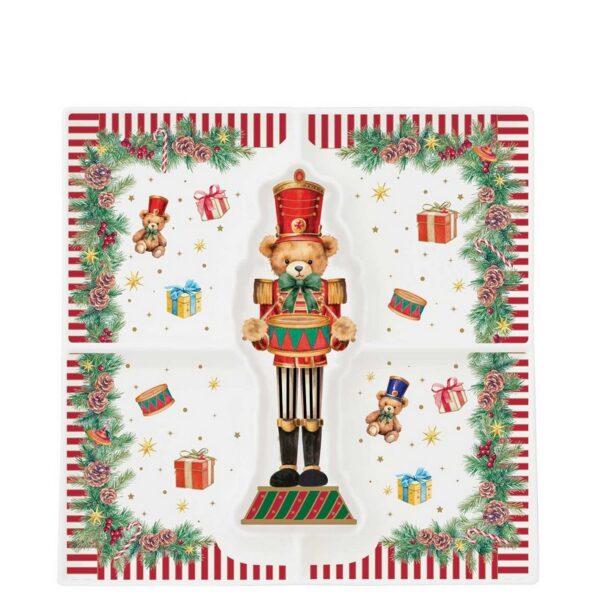 Easy Life Christmas Teddy Ορντεβιέρα 25Χ25 εκ πορσελάνης