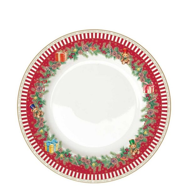 Easy Life Christmas Teddy Πιάτο Ρηχό 26,5 εκ πορσελάνης