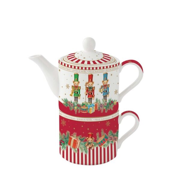 Easy Life Christmas Teddy Tea For One 280 ml πορσελάνης